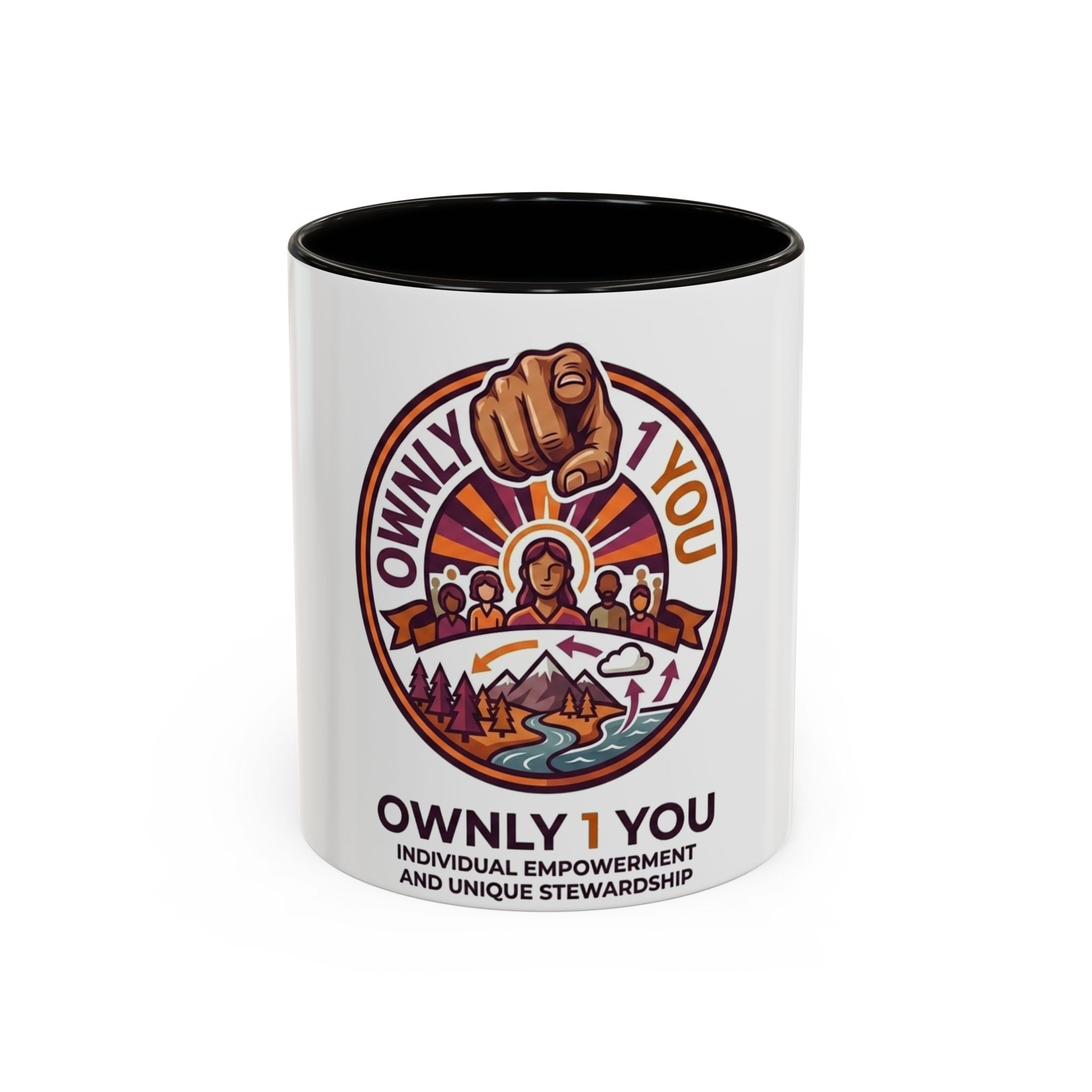 Empowerment Camper Mug — "Ownly I You" Inspirational Coffee Cup